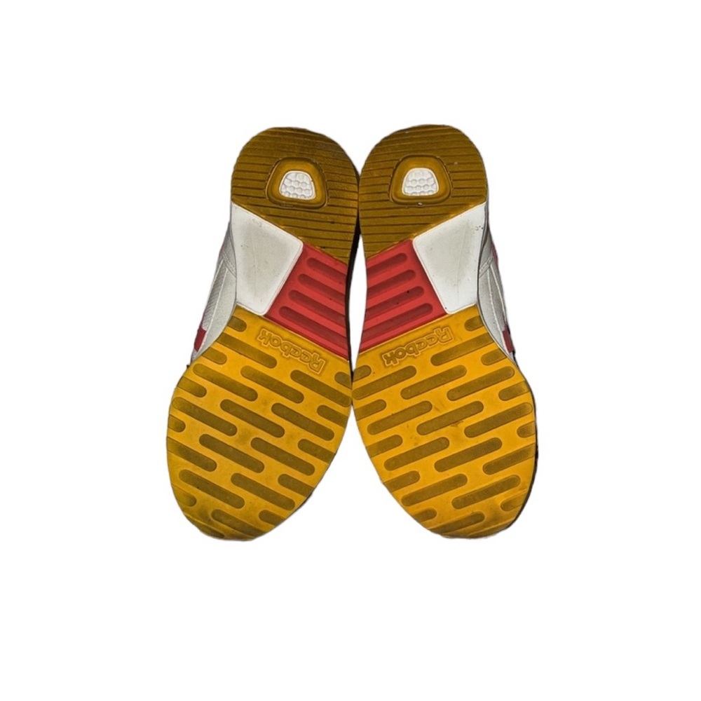 Reebok yellow and coral tennis shoes - Picture 3 of 4